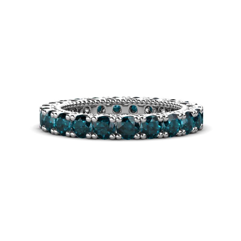 Ellen 3.00 mm London Blue Topaz Eternity Band 