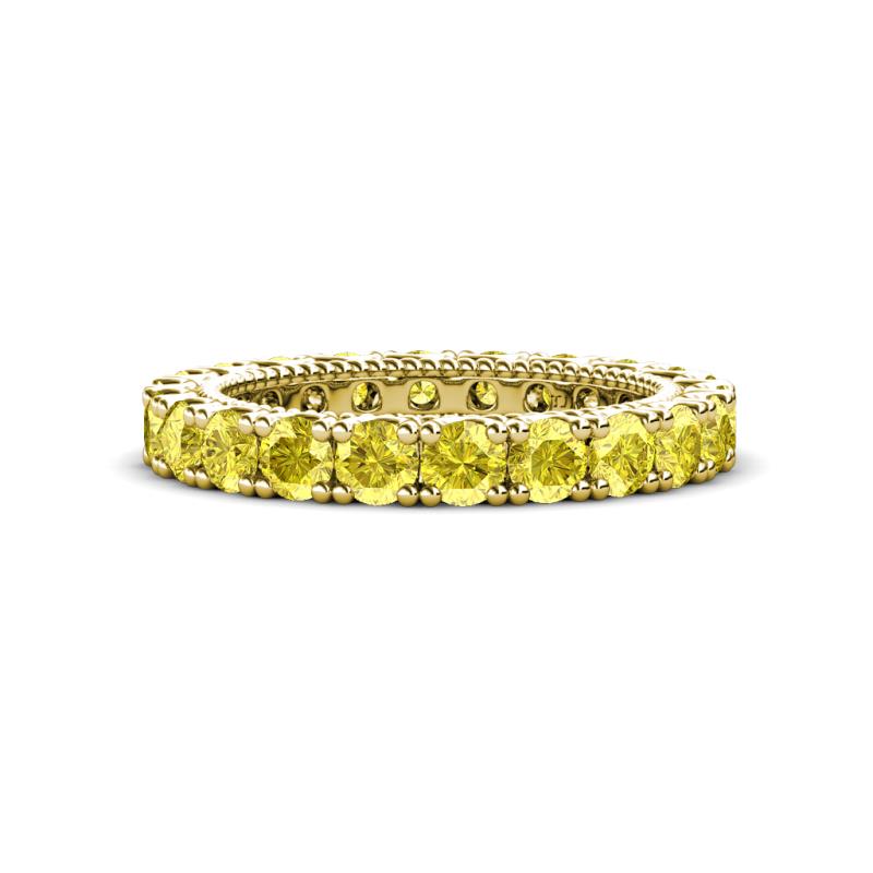 Ellen 3.00 mm Yellow Sapphire Eternity Band 