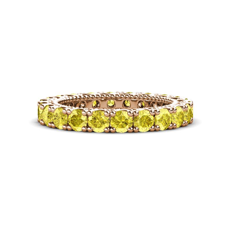 Ellen 3.00 mm Yellow Sapphire Eternity Band 