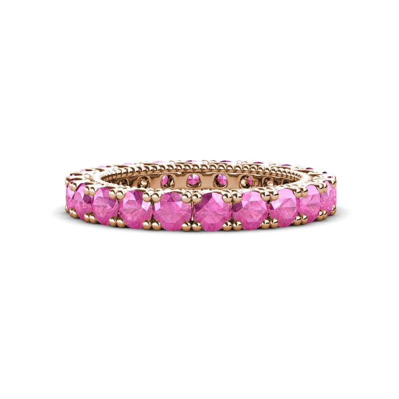 Ellen 3.00 mm Pink Sapphire Eternity Band 