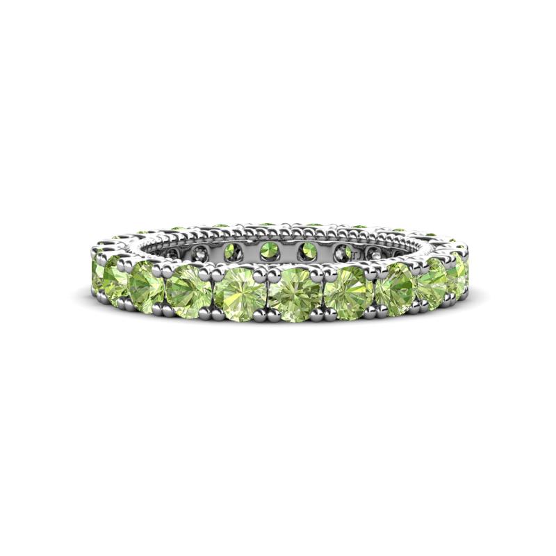 Ellen 3.00 mm Peridot Eternity Band 