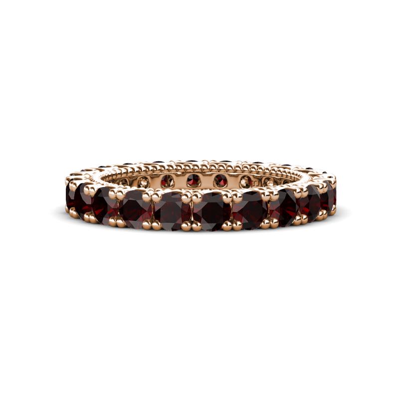 Ellen 3.00 mm Red Garnet Eternity Band 