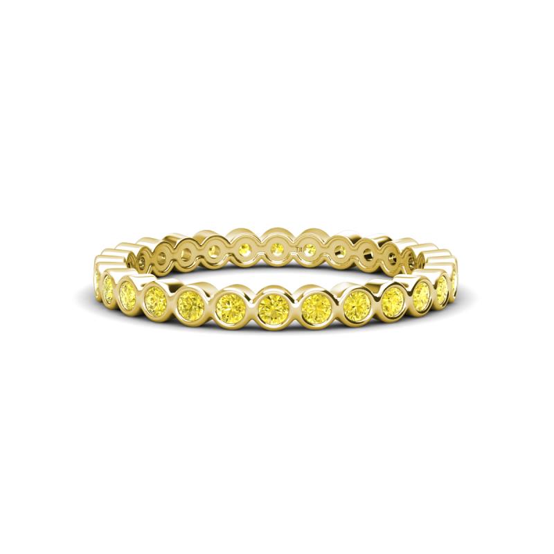 Zhuri 2.00 mm Yellow Diamond Eternity Band 