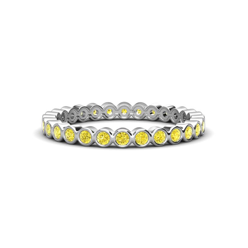 Zhuri 2.00 mm Yellow Diamond Eternity Band 