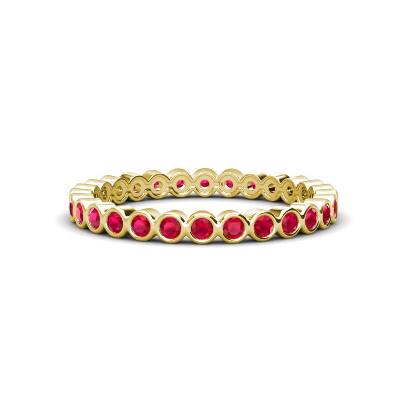 Zhuri 2.00 mm Ruby Eternity Band 