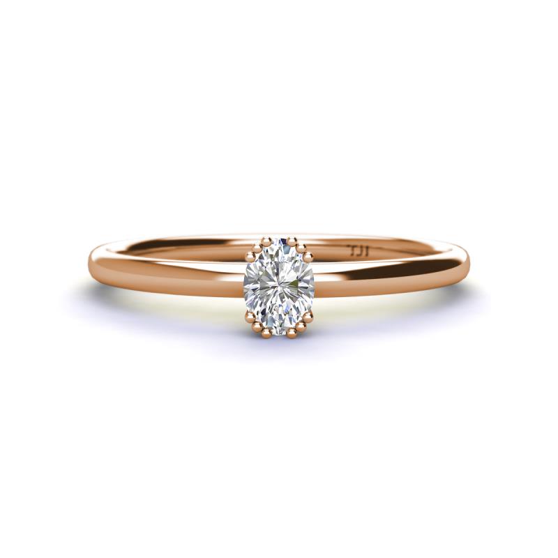 Orla Oval Cut Forever One Moissanite Solitaire Engagement Ring 