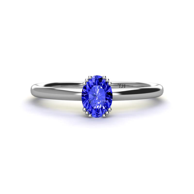 Orla Oval Cut Tanzanite Solitaire Engagement Ring 