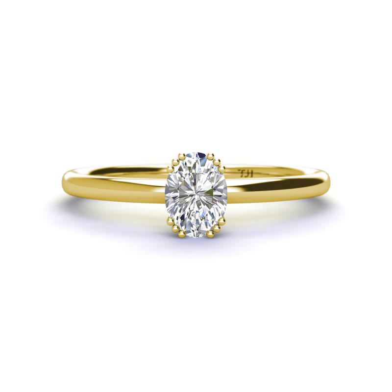 Orla Oval Cut Diamond Solitaire Engagement Ring 