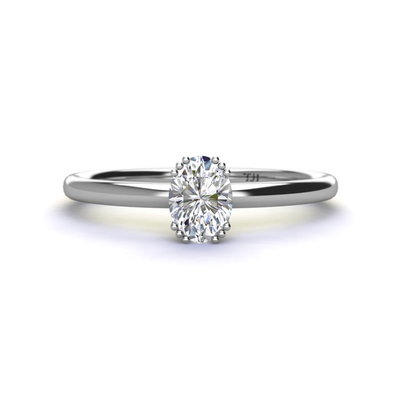 Orla 0.80 ct IGI Certified Lab Grown Diamond Oval Cut (7x5 mm) Solitaire Engagement Ring 