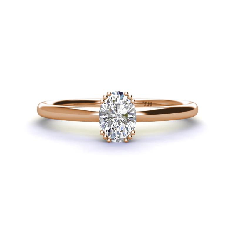 Orla Oval Cut Forever Brilliant Moissanite Solitaire Engagement Ring 