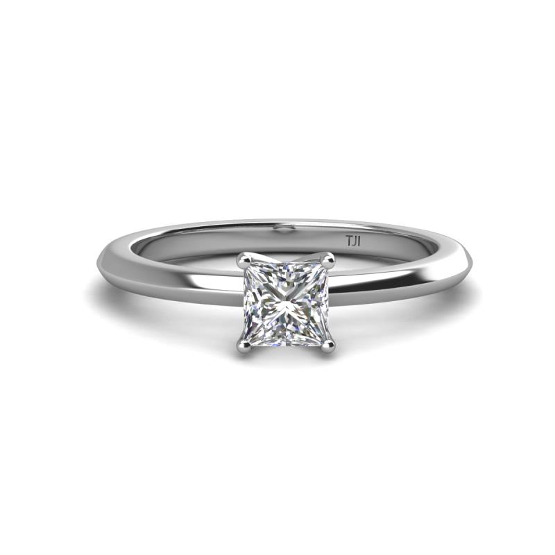 Zelda Princess Cut 5.5mm Forever One Moissanite Solitaire Engagement Ring 