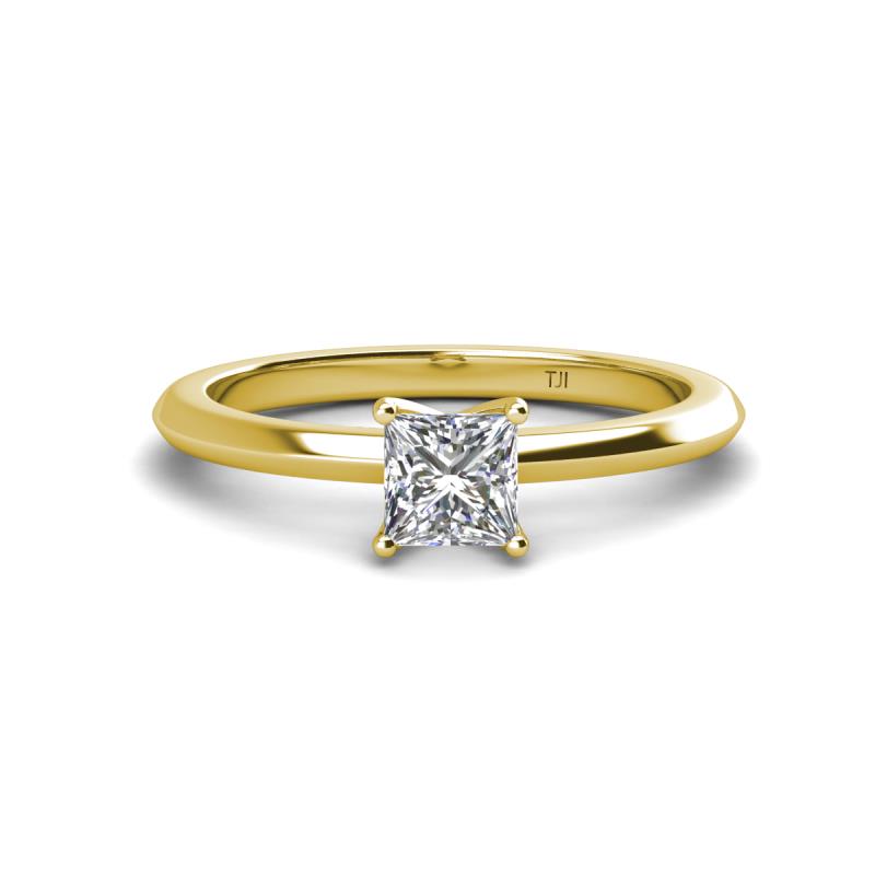 Zelda Princess Cut 5.5mm Forever One Moissanite Solitaire Engagement Ring 