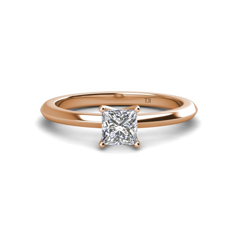 Zelda Princess Cut 5.5mm Forever One Moissanite Solitaire Engagement Ring 