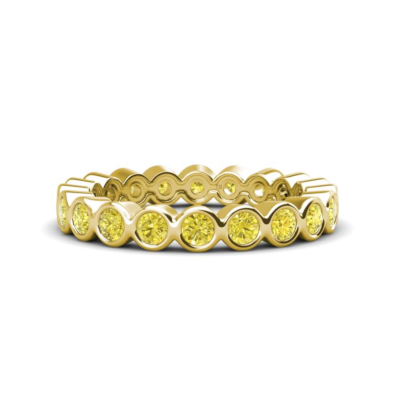 Zhuri 2.70 mm Yellow Diamond Eternity Band 