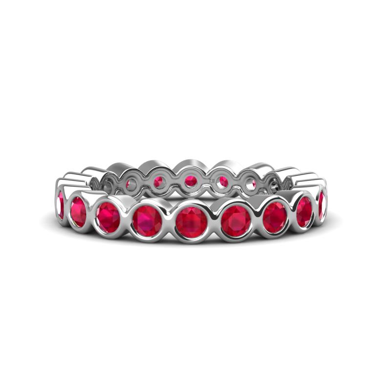 Zhuri 2.70 mm Ruby Eternity Band 