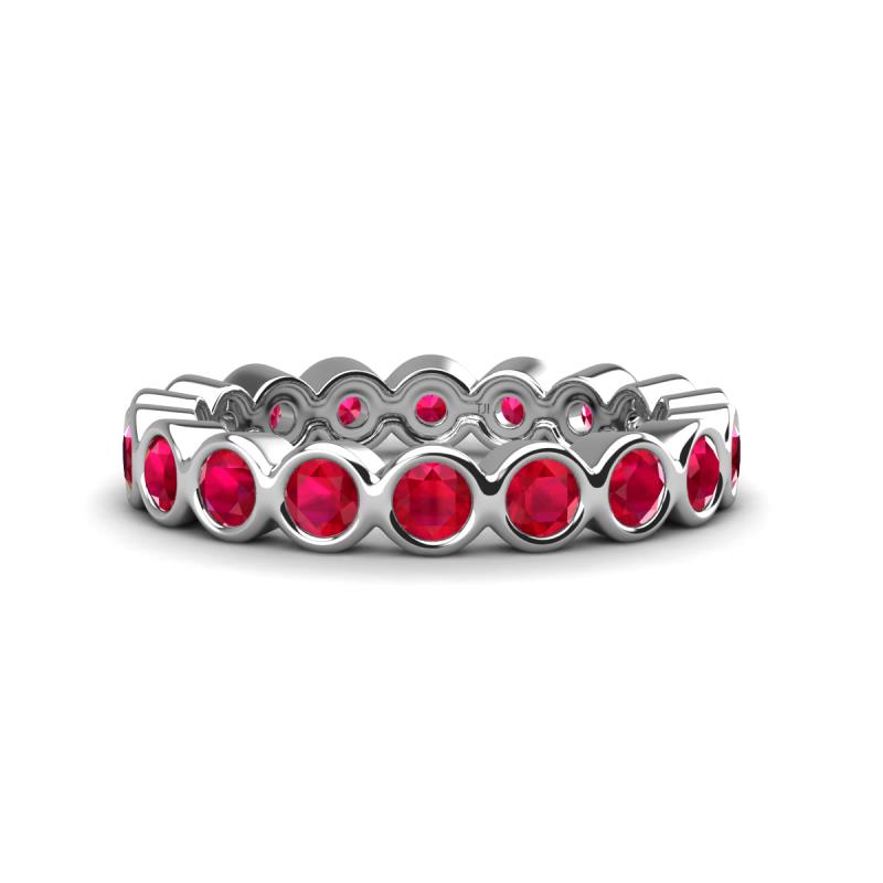 Zhuri 3.00 mm Ruby Eternity Band 