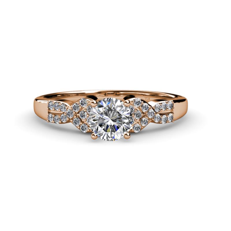 Serene Forever Brilliant Moissanite and Diamond Bridal Set Ring 