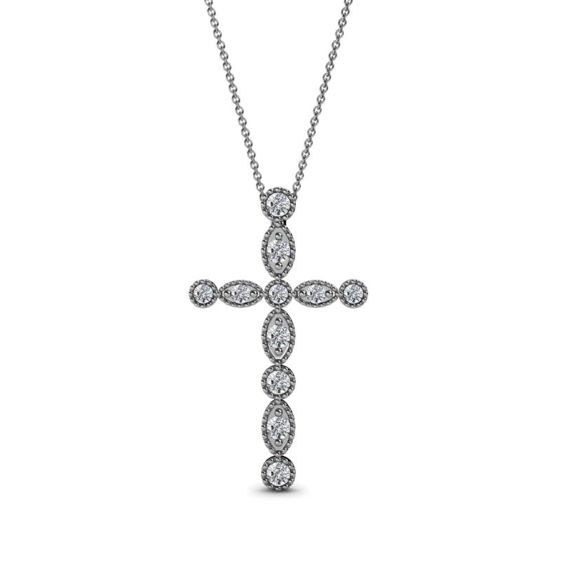 Abha Petite Diamond Cross Pendant 