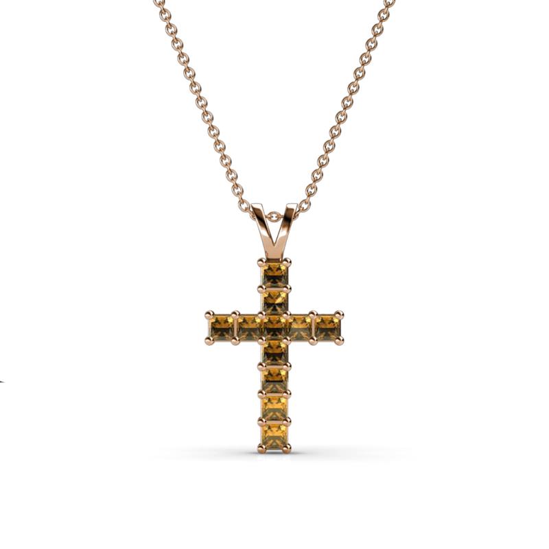 Ethel Citrine Cross Pendant 