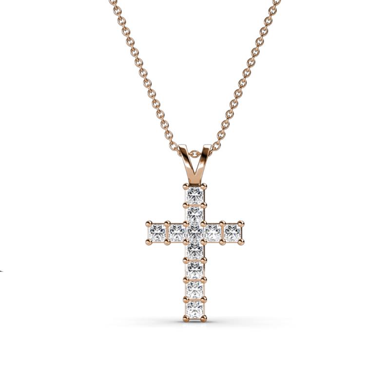 Ethel Diamond Cross Pendant 