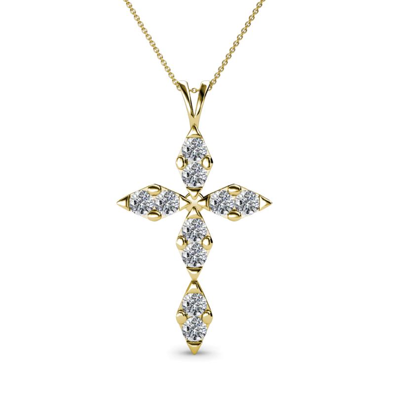 Ife Petite Diamond Cross Pendant 
