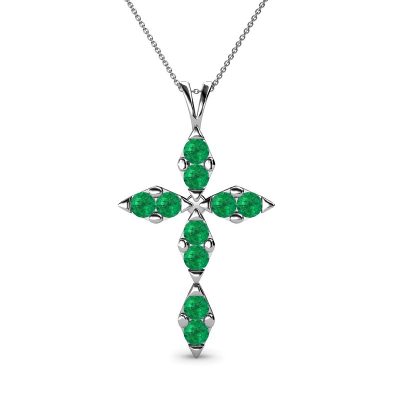 Ife Petite Emerald Cross Pendant 