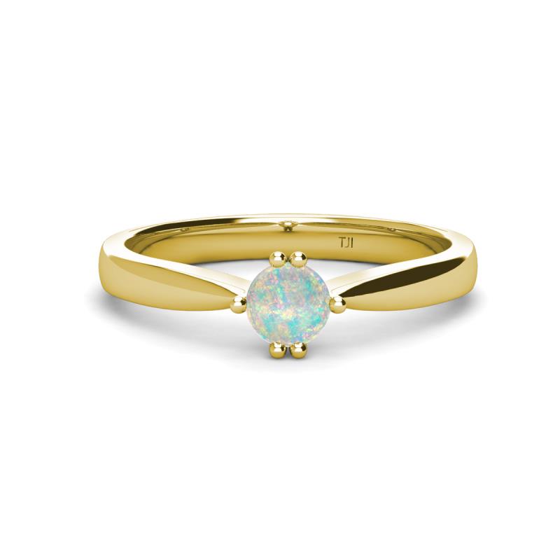 Isla 5.00 mm Round  Opal Solitaire Engagement Ring  