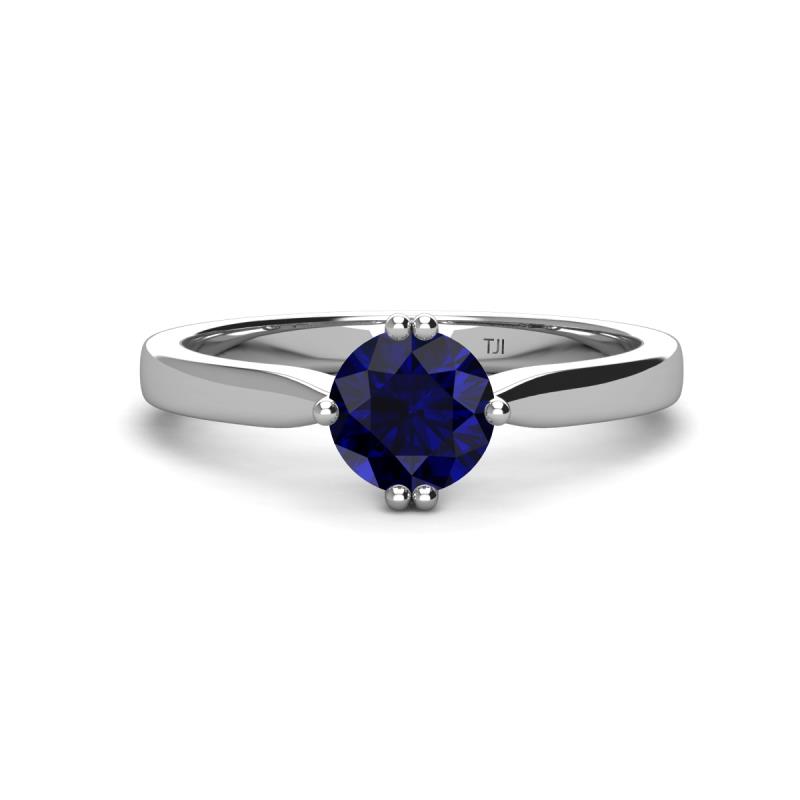 Isla 6.00 mm Round Blue Sapphire Solitaire Engagement Ring  