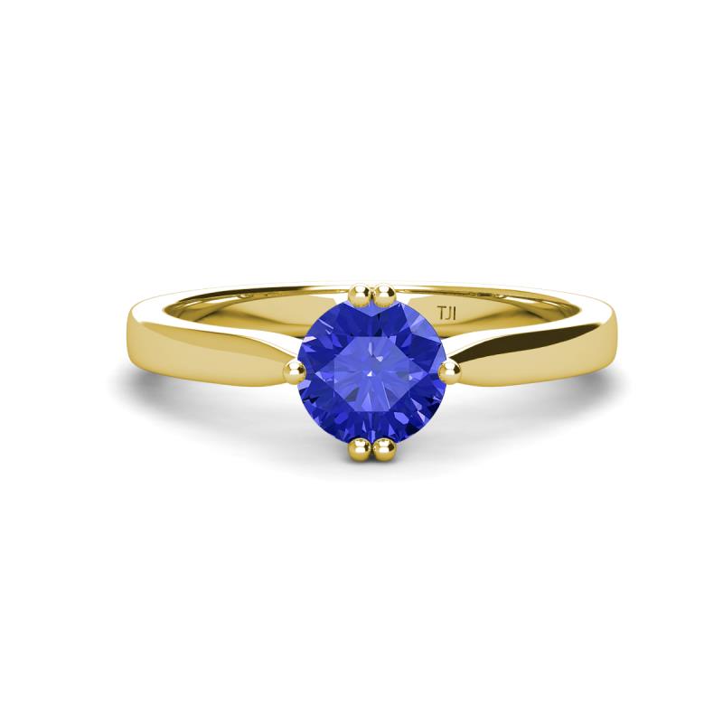 Isla 6.50 mm Round Tanzanite Solitaire Engagement Ring  