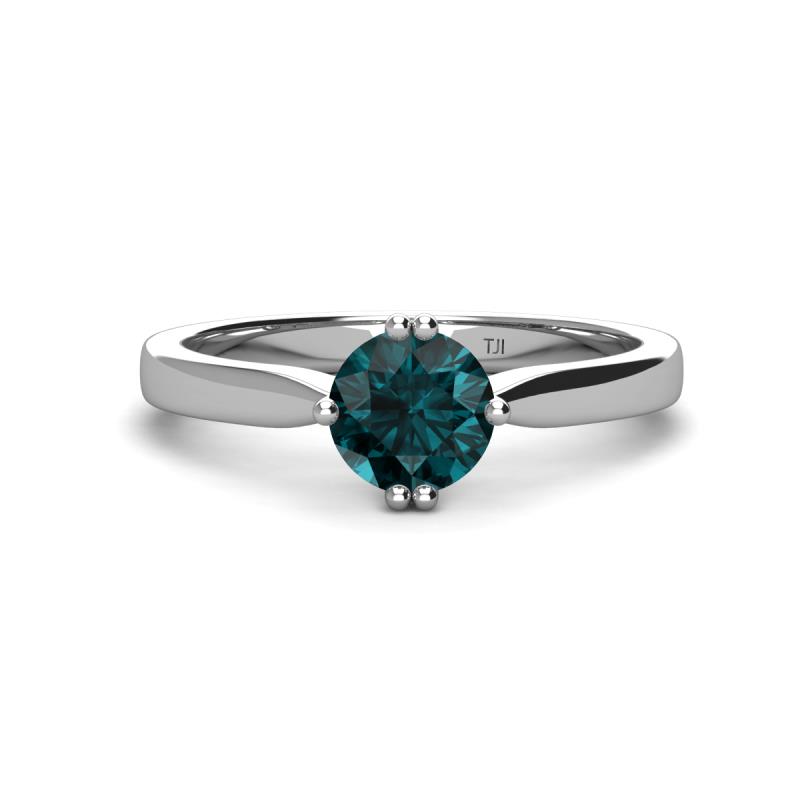 Isla 6.50 mm Round London Blue Topaz Solitaire Engagement Ring  