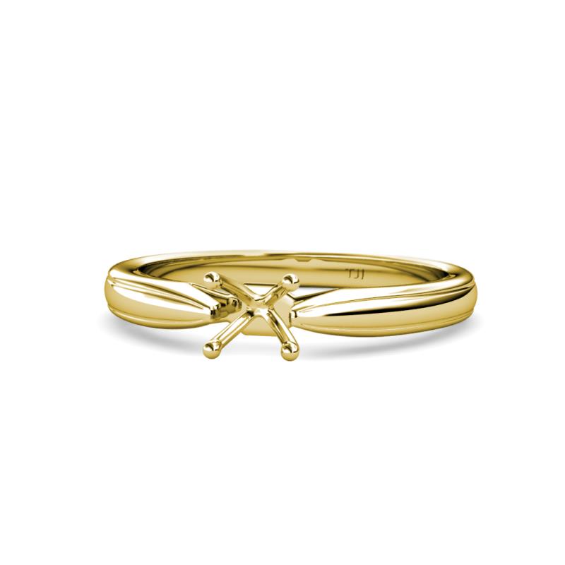 Adsila Semi Mount Engagement Ring Four Prong Semi Mount Womens Solitaire Engagement Ring Setting K Yellow Gold