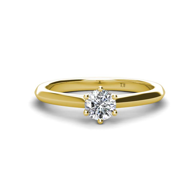 Maxine 0.50 ct IGI Certified Lab Grown Diamond Round (5.00 mm) Solitaire Engagement Ring 