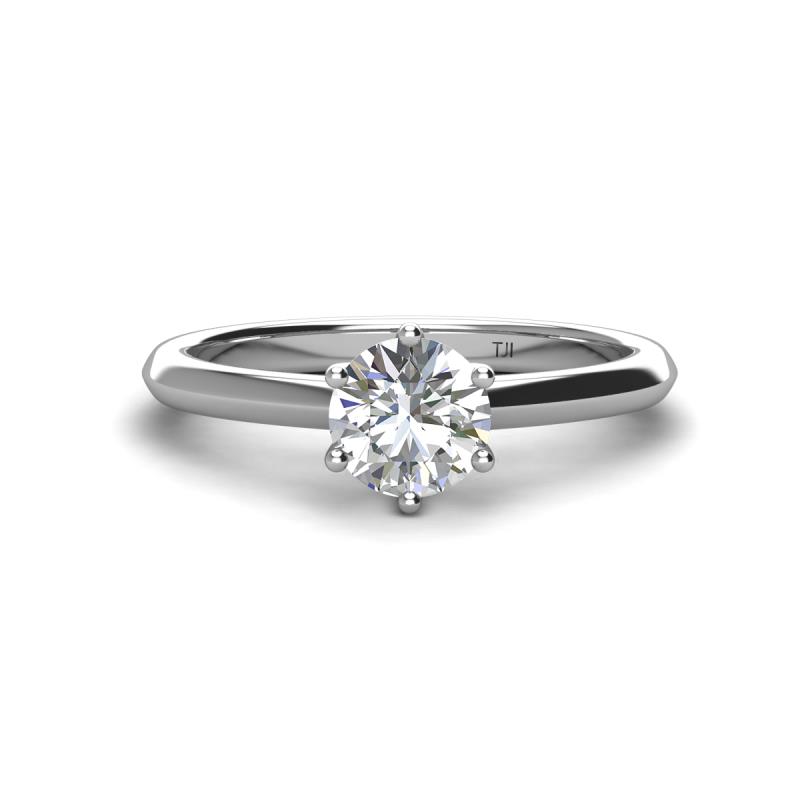 Maxine 6.50 mm Round Diamond Solitaire Engagement Ring 