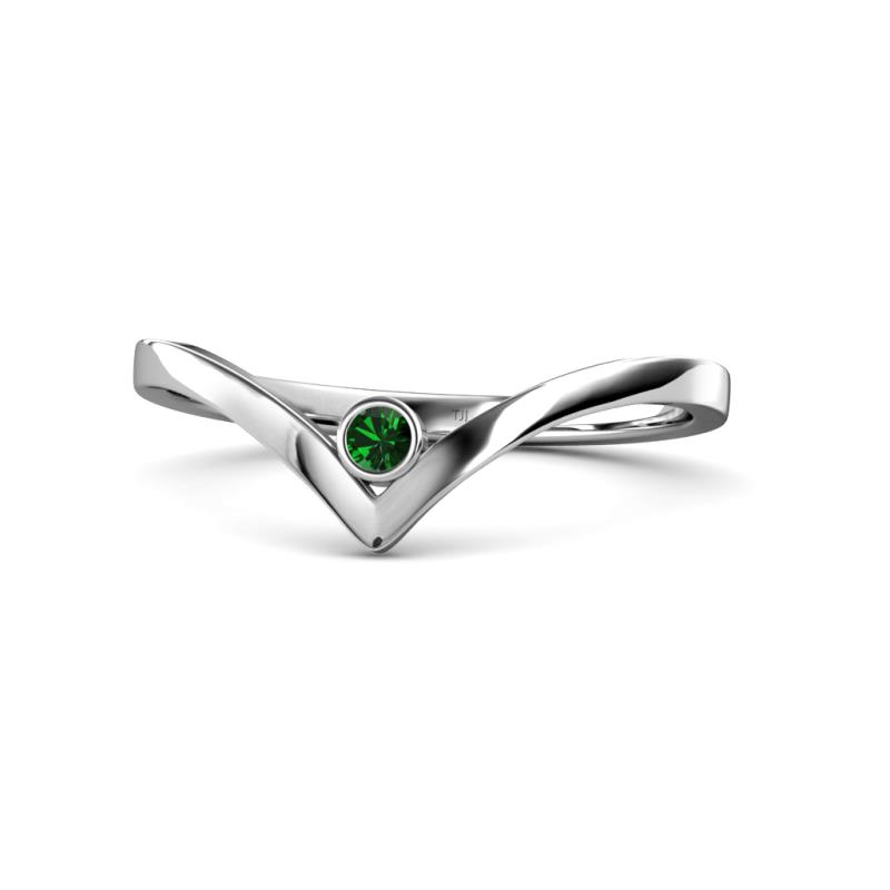 Shana Bold Solitaire Round Created Emerald 