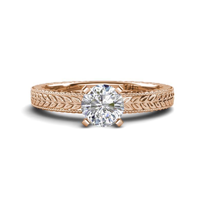 Kaelan 1.00 ct IGI Certified Lab Grown Diamond Round (6.50 mm) Solitaire Engagement Ring 