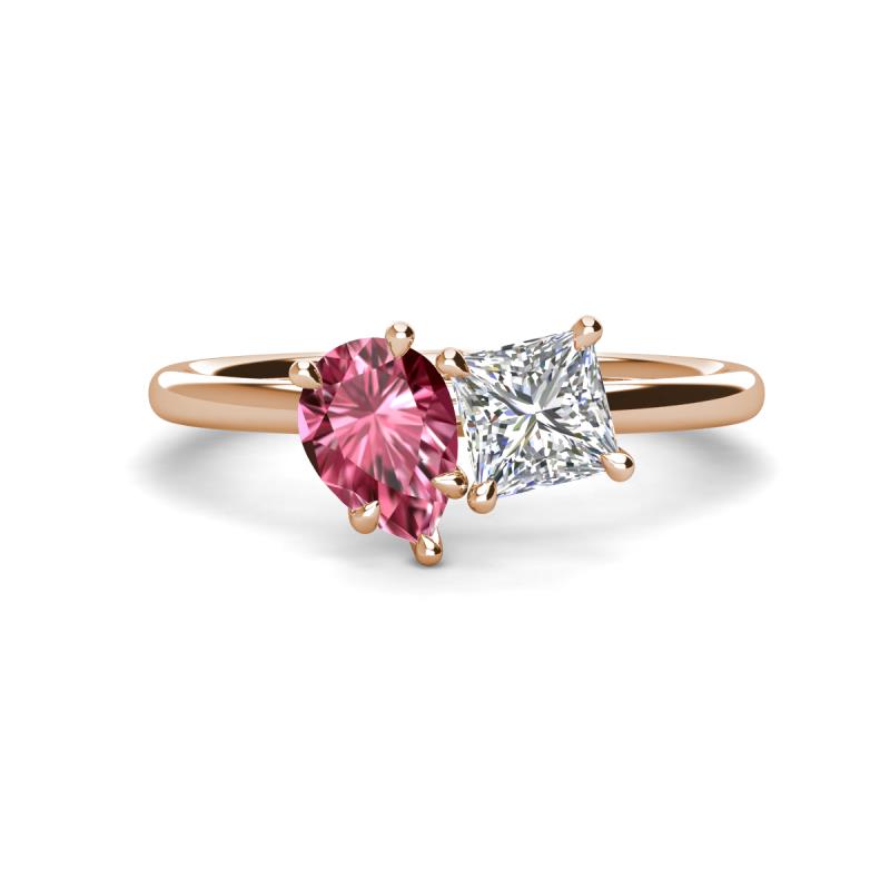 Oval Tourmaline & Diamond Side Stone Ring in Yellow Gold | Borsheims