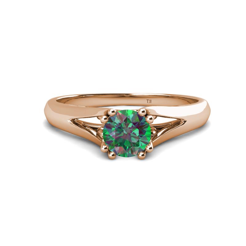 Adira 6.50 mm Round Lab Created Alexandrite Solitaire Engagement Ring 