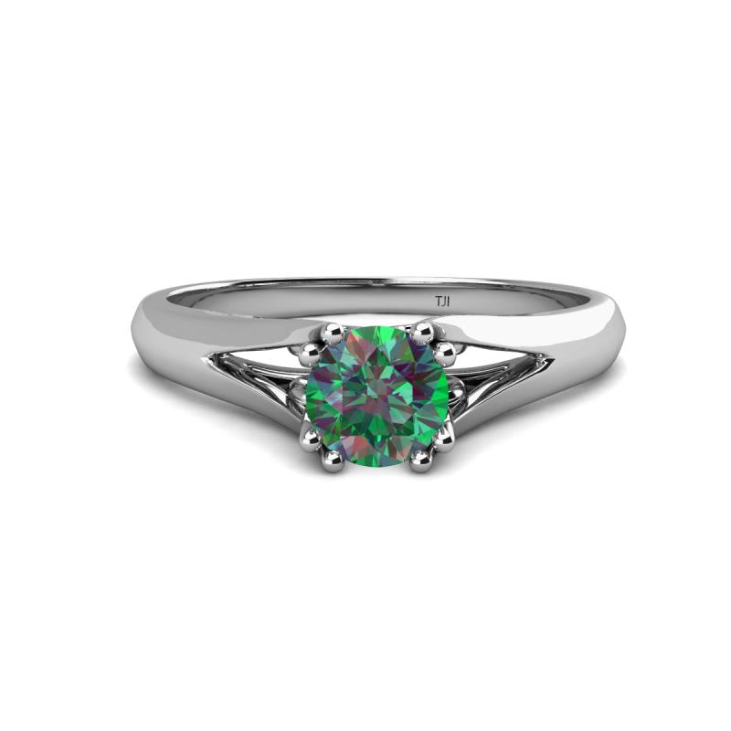 Adira 6.50 mm Round Lab Created Alexandrite Solitaire Engagement Ring 