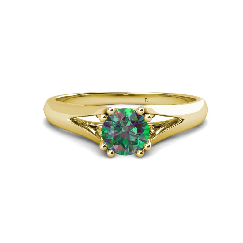 Adira 6.50 mm Round Lab Created Alexandrite Solitaire Engagement Ring 