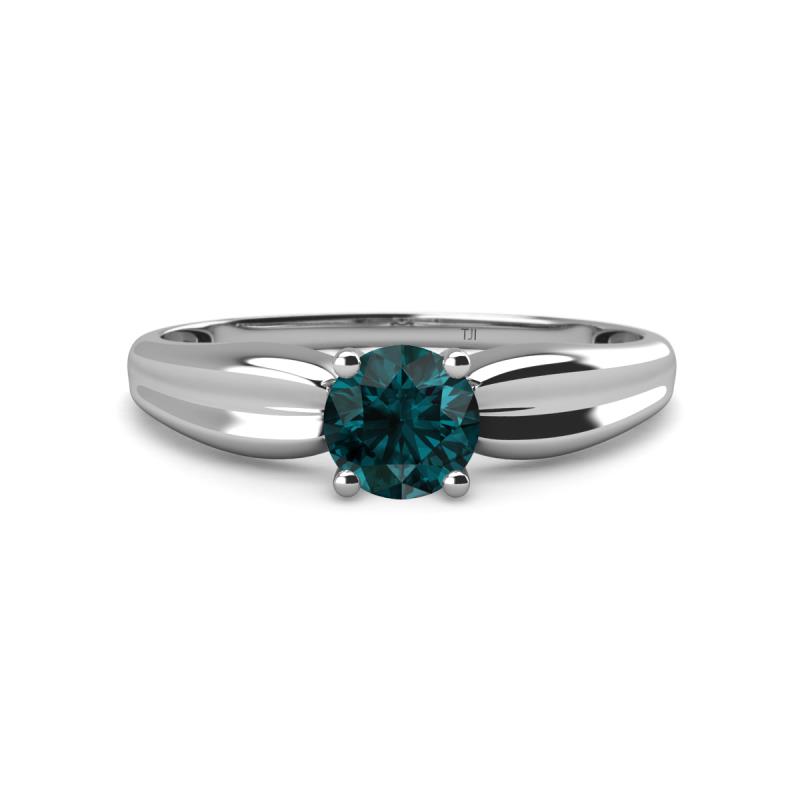 Kelila 6.50 mm Round London Blue Topaz Solitaire Engagement Ring 