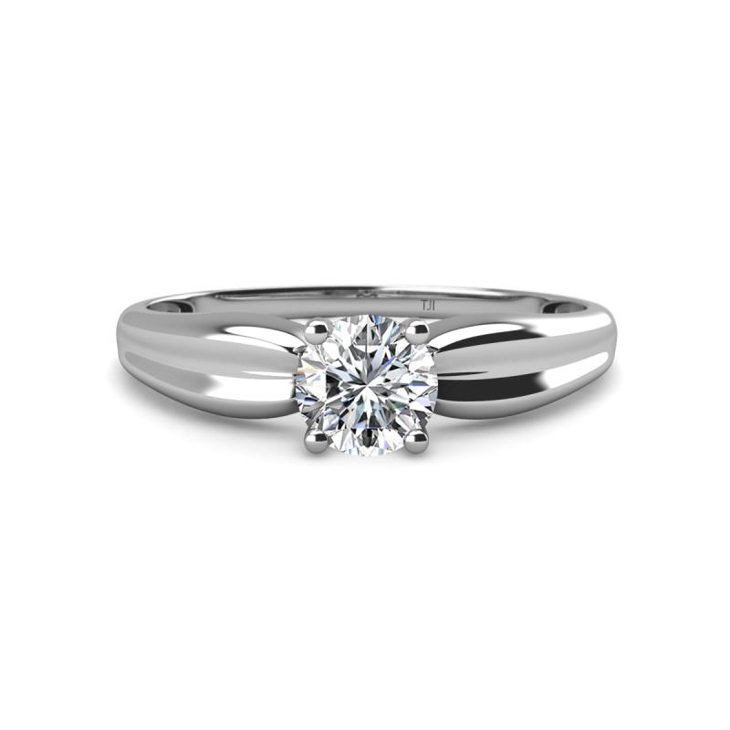 Kelila 6.50 mm Round Moissanite Solitaire Engagement Ring 