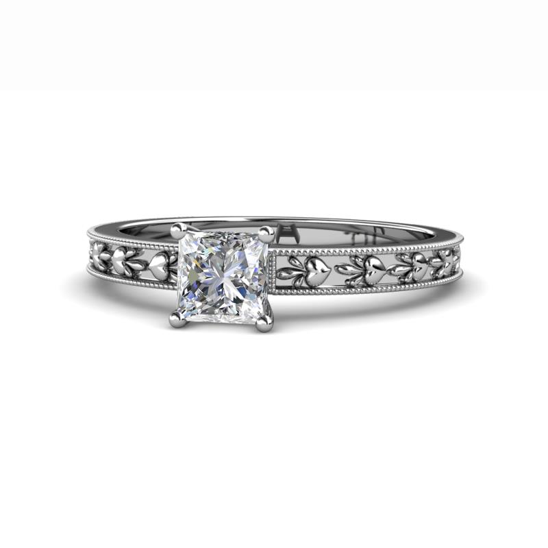 Niah Classic 1.00 ct IGI Certified Lab Grown Diamond Princess Cut (5.50 mm) Solitaire Engagement Ring 