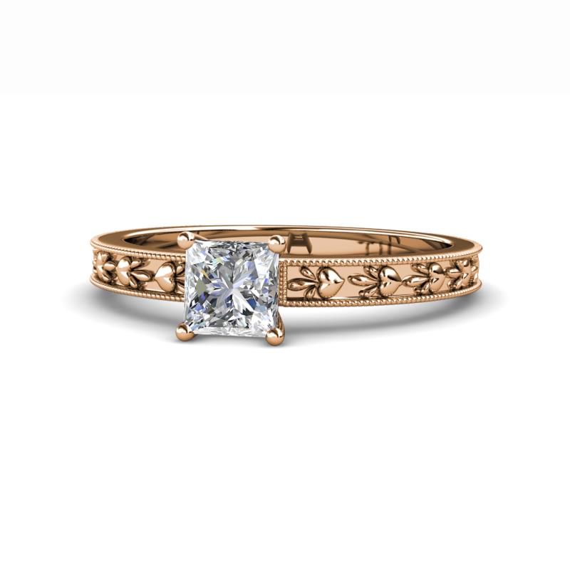 Niah Classic 1.00 ct IGI Certified Lab Grown Diamond Princess Cut (5.50 mm) Solitaire Engagement Ring 