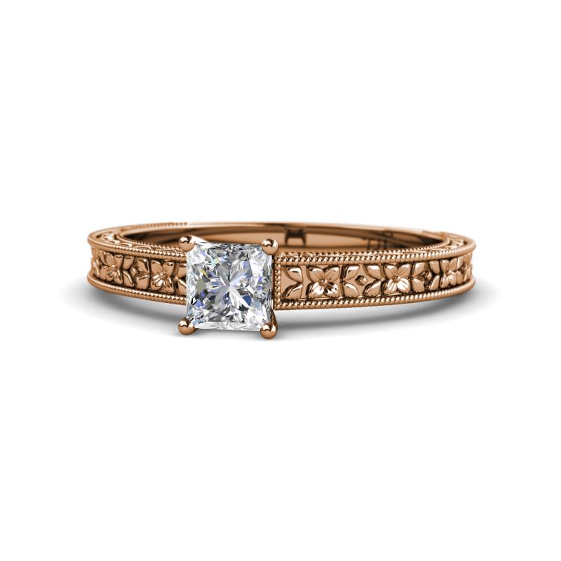 Florian Classic 1.00 ct IGI Certified Lab Grown Diamond Princess Cut (5.50 mm) Solitaire Engagement Ring 