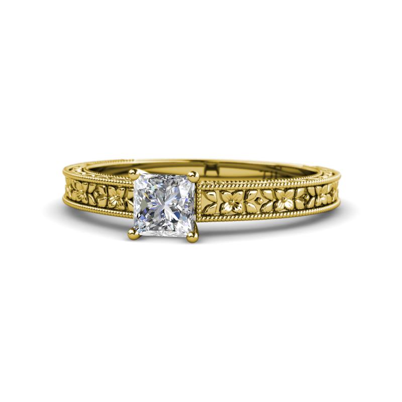 Florian Classic 1.00 ct IGI Certified Lab Grown Diamond Princess Cut (5.50 mm) Solitaire Engagement Ring 