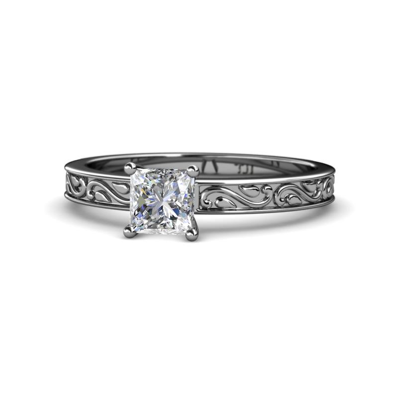Cael Classic 1.00 ct IGI Certified Lab Grown Diamond Princess Cut (5.50 mm) Solitaire Engagement Ring 