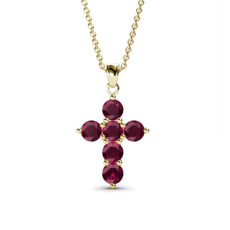 Isabella Ruby Cross Pendant 