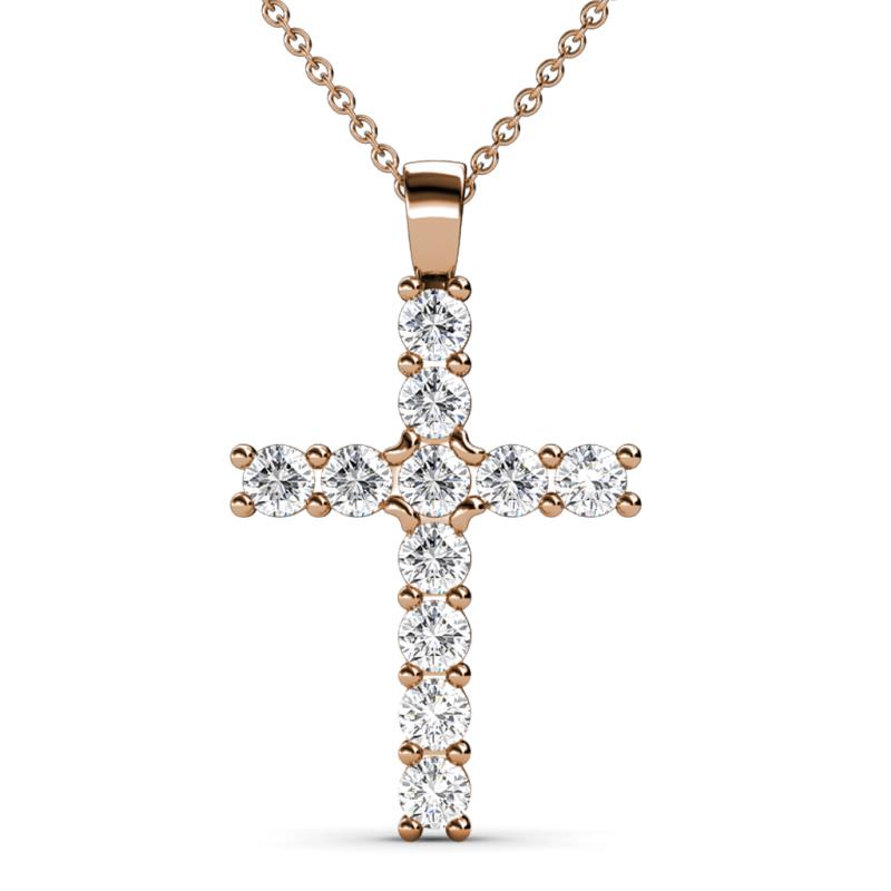 Elihu Diamond Cross Pendant 