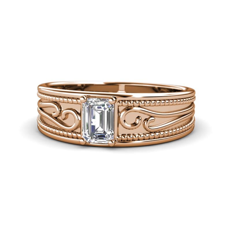 Aileen Bold 1.00 ct IGI Certified Lab Grown Diamond Emerald Shape (7x5 mm) Promise Ring 