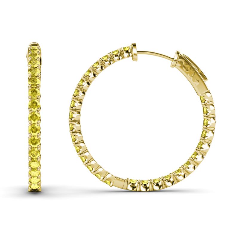 Melissa 2.00 mm Round Yellow Sapphire 1.39 ctw Inside-Out Melissa 2.00 mm Round Yellow Sapphire 1.39 ctw Inside-Out
